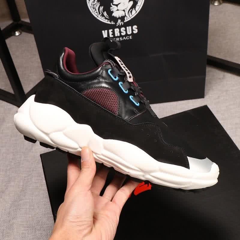 Versace Sneakers Latex Insole Flexible Black Men 7