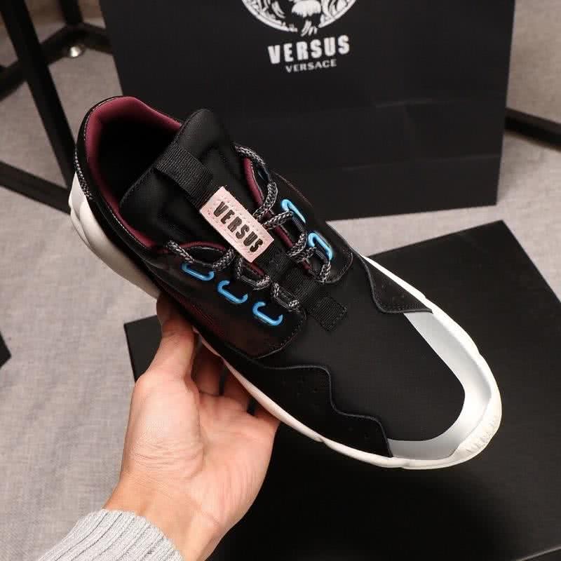 Versace Sneakers Latex Insole Flexible Black Men 8