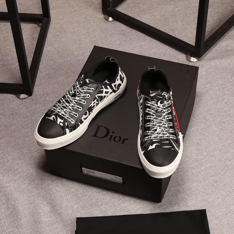 Dior Sneakers Black Red Upper White Sole Men 3