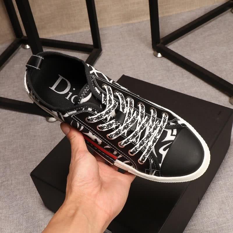 Dior Sneakers Black Red Upper White Sole Men 8