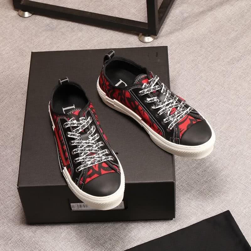Dior Sneakers Black And Red Upper White Sole Men 2