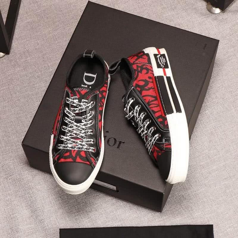 Dior Sneakers Black And Red Upper White Sole Men 3