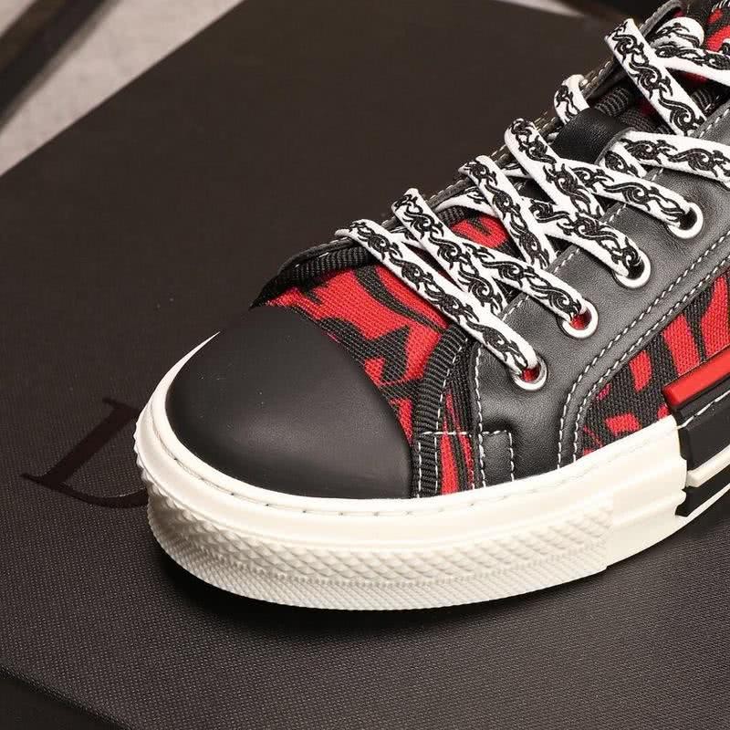 Dior Sneakers Black And Red Upper White Sole Men 4
