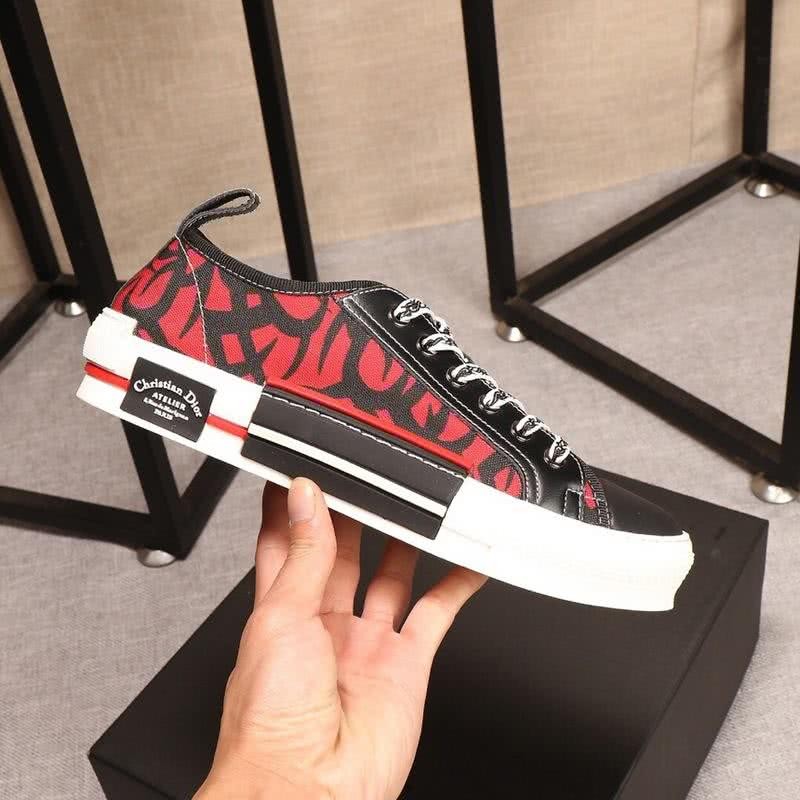 Dior Sneakers Black And Red Upper White Sole Men 7