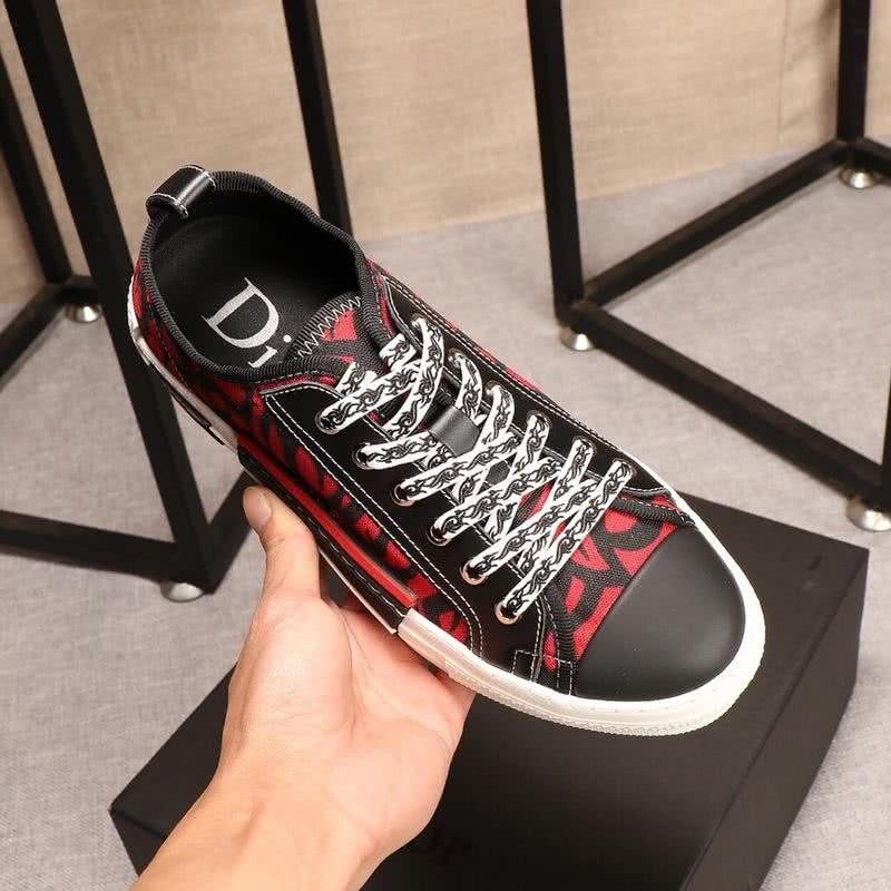 Dior Sneakers Black And Red Upper White Sole Men 8