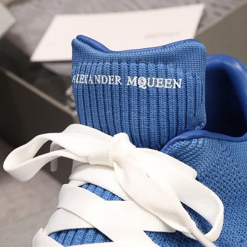 Alexander McQueen Sneakers Sky Blue Upper White Sole Men 4