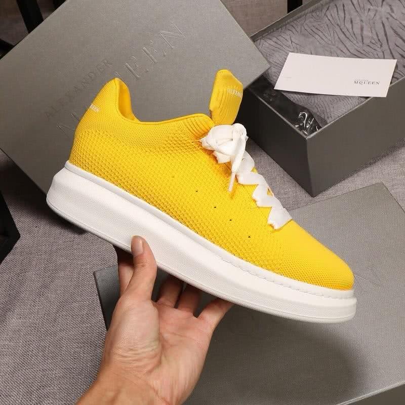 Alexander McQueen Sneakers Yellow Upper White Sole Men 5