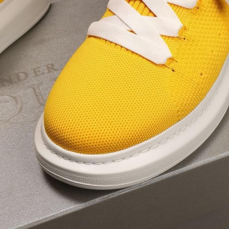 Alexander McQueen Sneakers Yellow Upper White Sole Men 6
