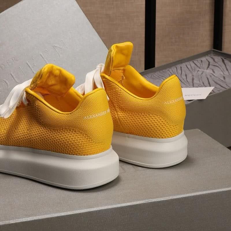 Alexander McQueen Sneakers Yellow Upper White Sole Men 8