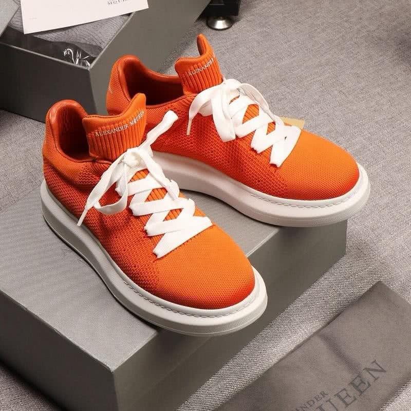 Alexander McQueen Sneakers Orange Upper White Sole Men 1