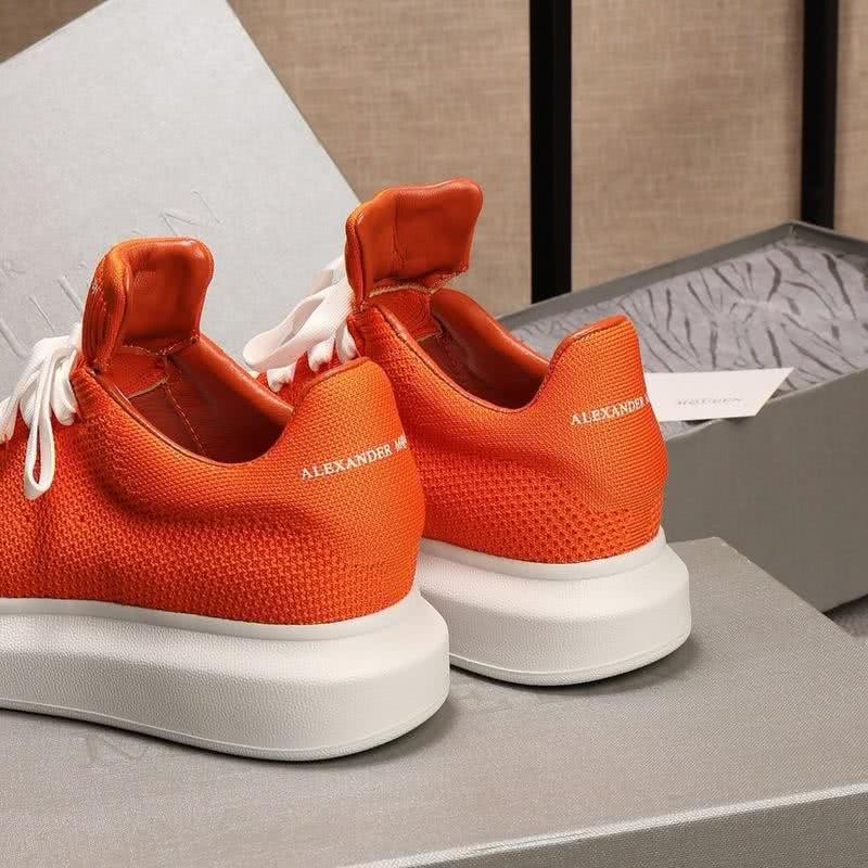 Alexander McQueen Sneakers Orange Upper White Sole Men 8