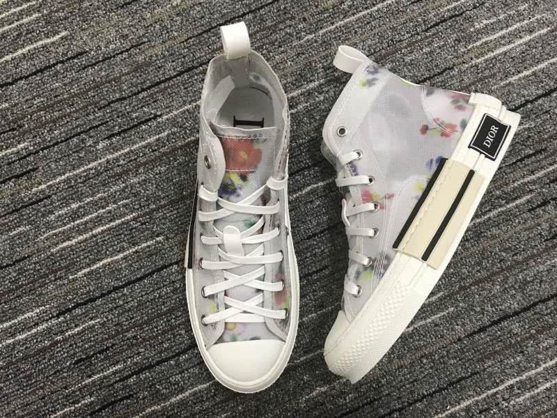 Christian Dior Sneakers 3013  Upper White Cotton Blooming Patterns  Men 1