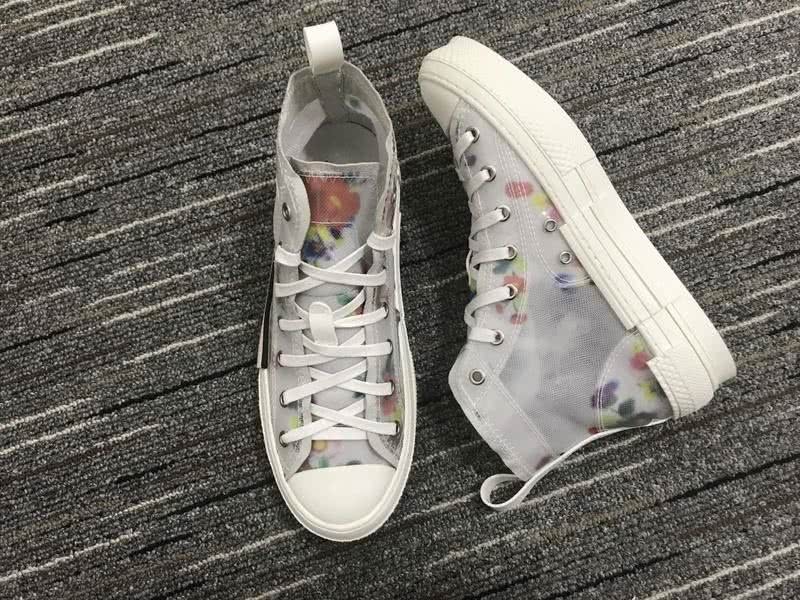 Christian Dior Sneakers 3013  Upper White Cotton Blooming Patterns  Men 4