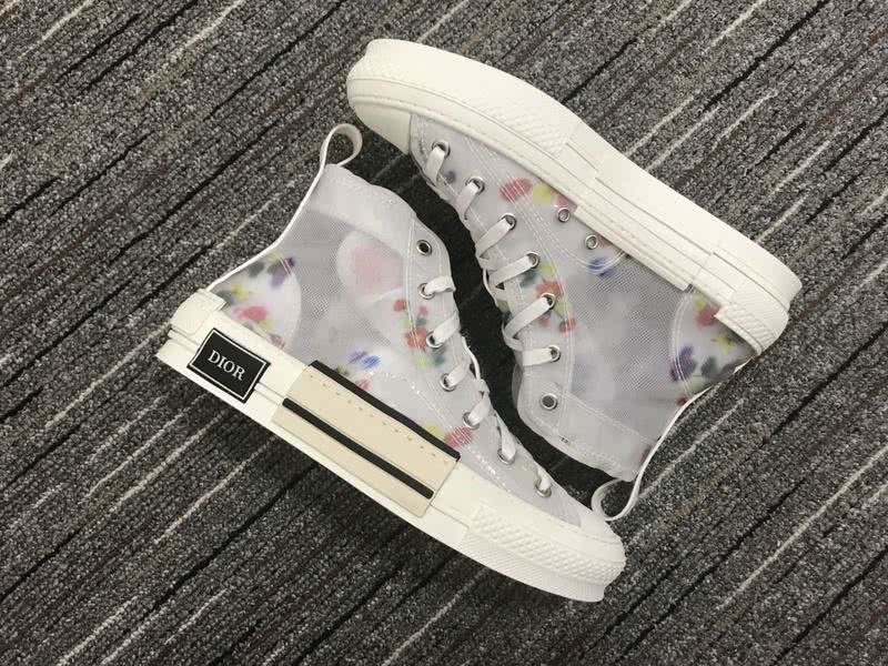 Christian Dior Sneakers 3013  Upper White Cotton Blooming Patterns  Men 6