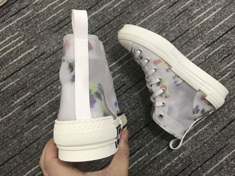 Christian Dior Sneakers 3013  Upper White Cotton Blooming Patterns  Men 7