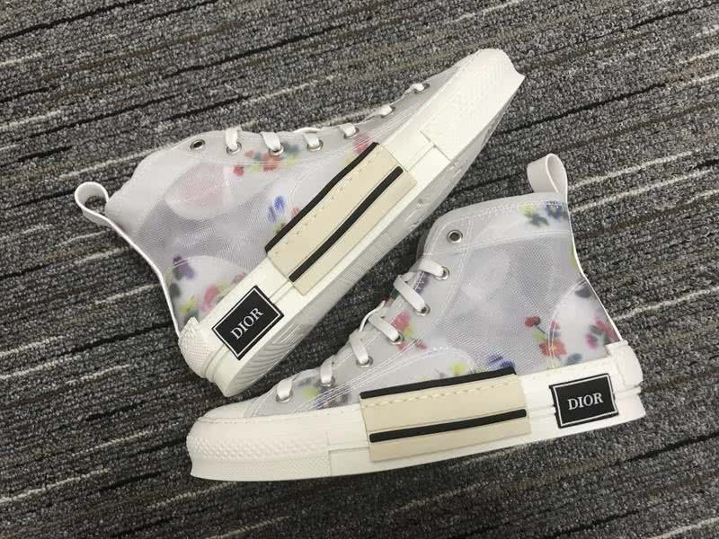 Christian Dior Sneakers 3013  Upper White Cotton Blooming Patterns  Men 9