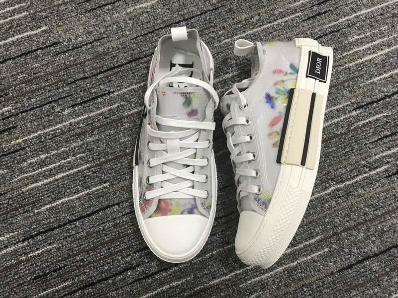 Christian Dior Sneakers 3014  White Cotton Blooming Patterns  Men 3