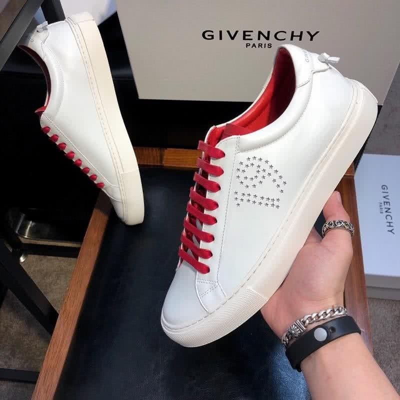Givenchy Sneakers Red Shoelaces White Upper Men 4