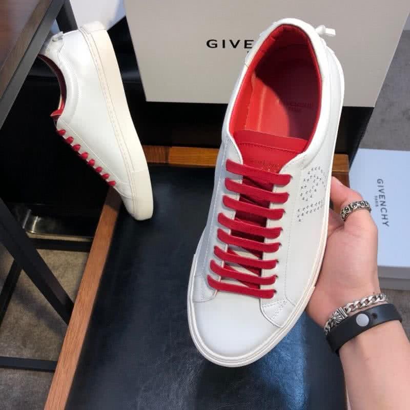 Givenchy Sneakers Red Shoelaces White Upper Men 5