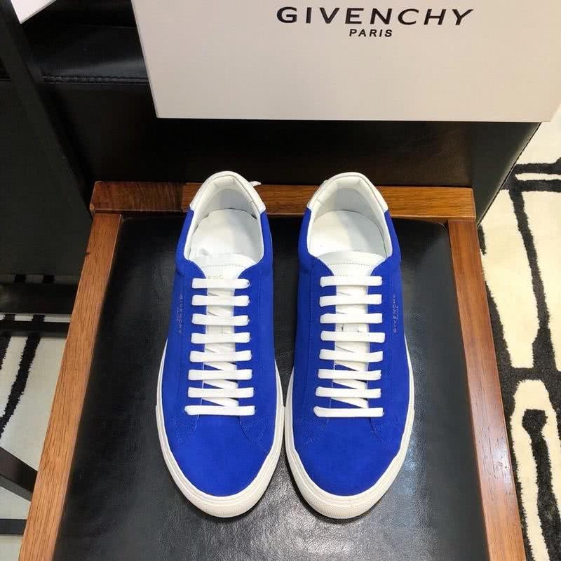 Givenchy Sneakers Blue Upper White Shoelaces And Sole Men 2
