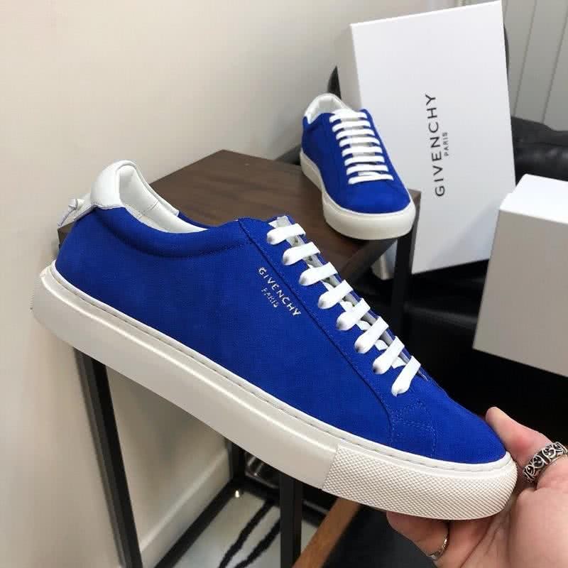 Givenchy Sneakers Blue Upper White Shoelaces And Sole Men 3