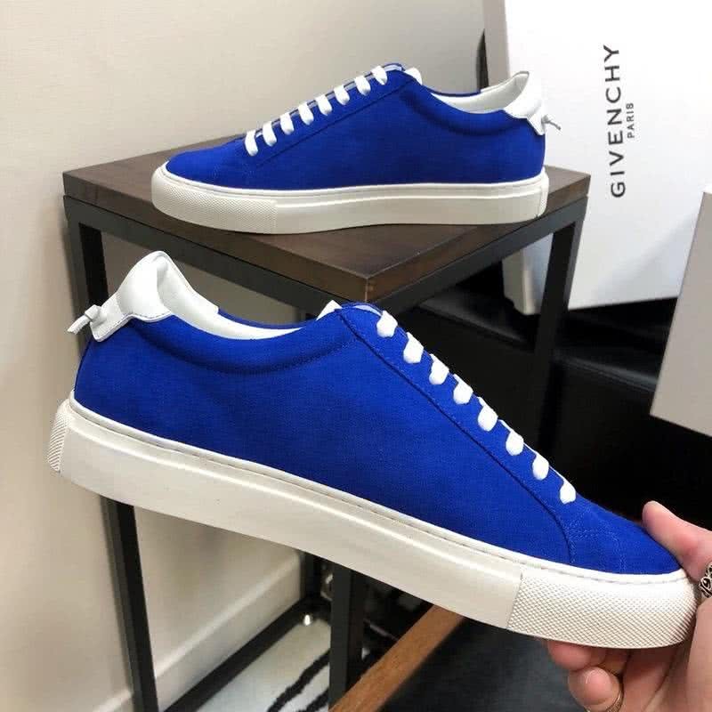 Givenchy Sneakers Blue Upper White Shoelaces And Sole Men 5