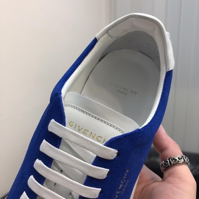 Givenchy Sneakers Blue Upper White Shoelaces And Sole Men 6