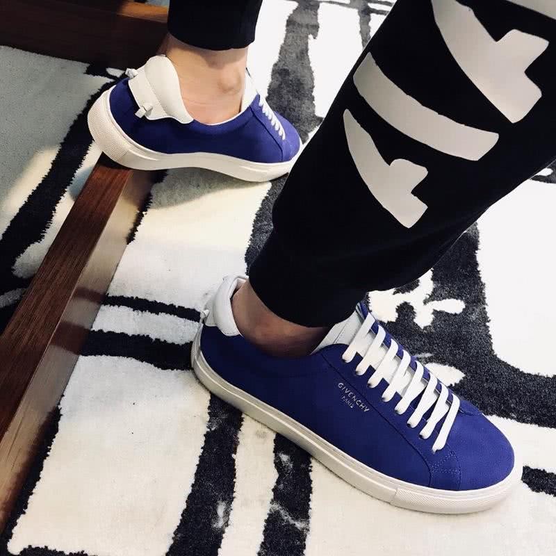 Givenchy Sneakers Blue Upper White Shoelaces And Sole Men 9