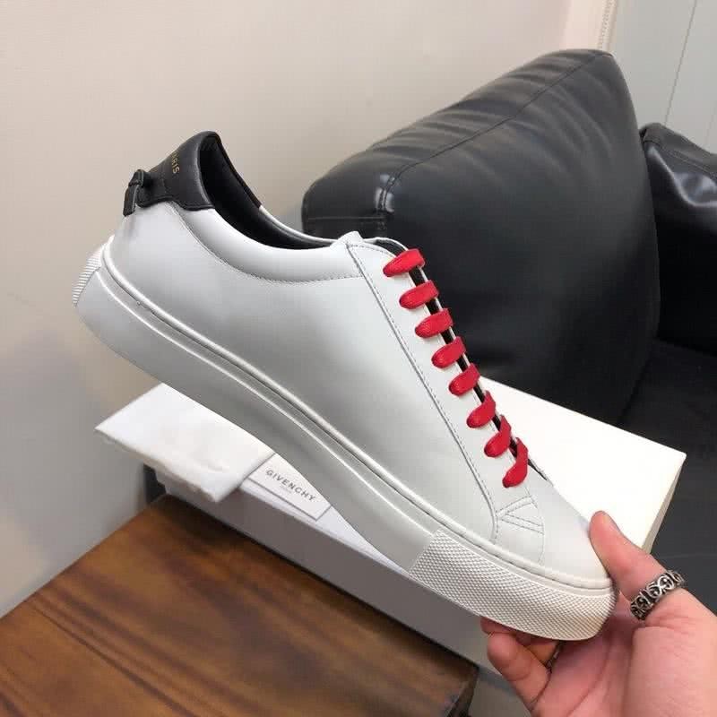 Givenchy Sneakers Red Paiting And Shoelaces White Black Men 6