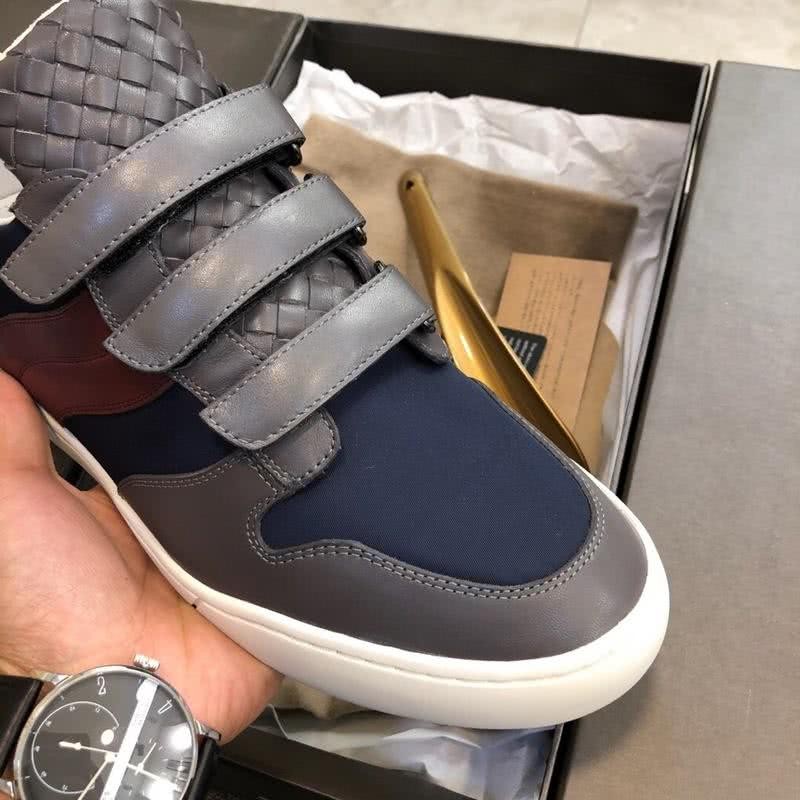 Bottega Veneta New Fashion Sneakers Cowhide Gray Men 5