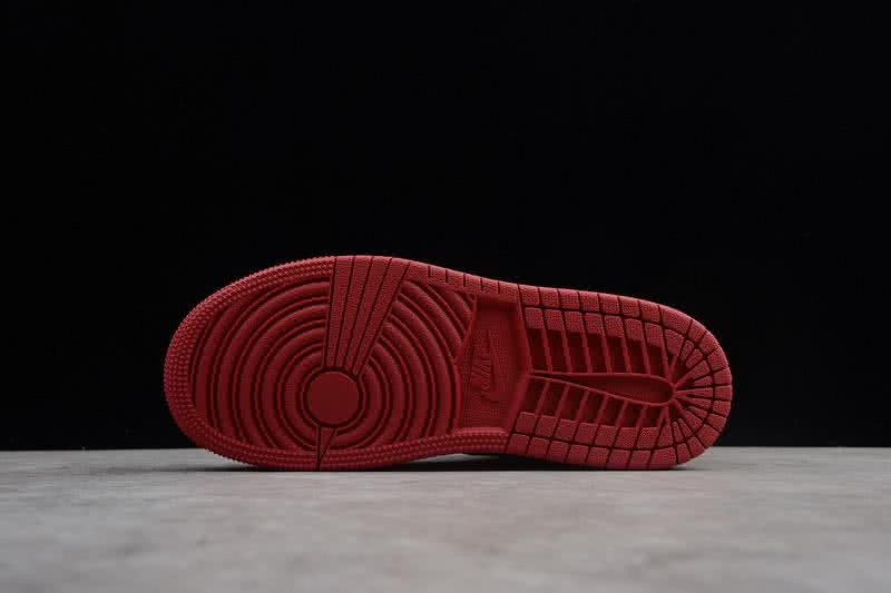 Nike AJ1 Cheap Kids Shoes Black/Red 5