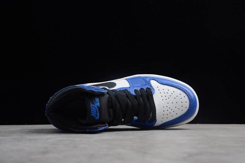 Nike AJ1 Cheap Kids Shoes Black/Blue 4