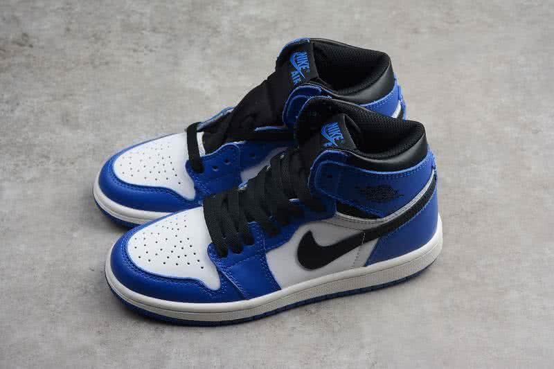 Nike AJ1 Cheap Kids Shoes Black/Blue 7