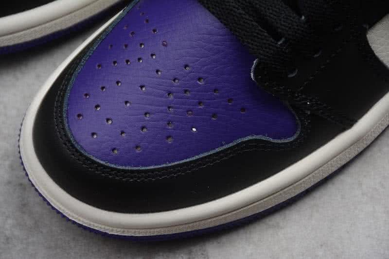Nike AJ1 Cheap Kids Shoes Black/Purple 8