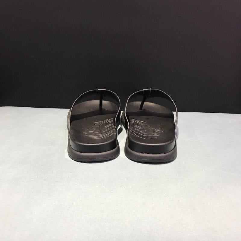 Versace Top Quality Flip Flops Slippers Black And Yellow Men 8