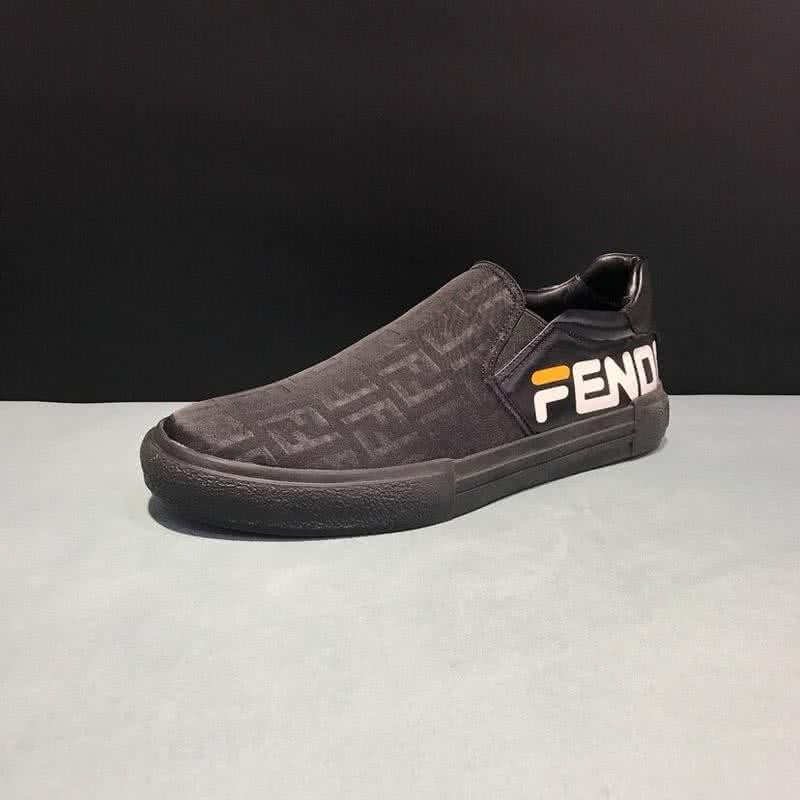 Fendi Sneakers White Letters Black Men 5