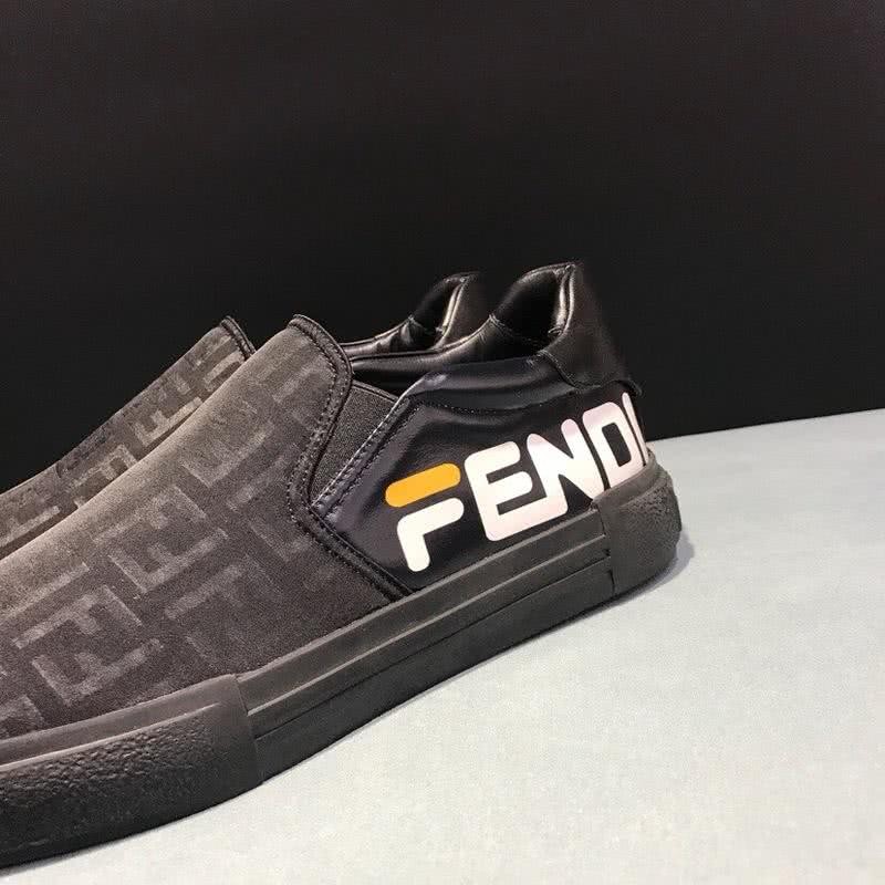Fendi Sneakers White Letters Black Men 7