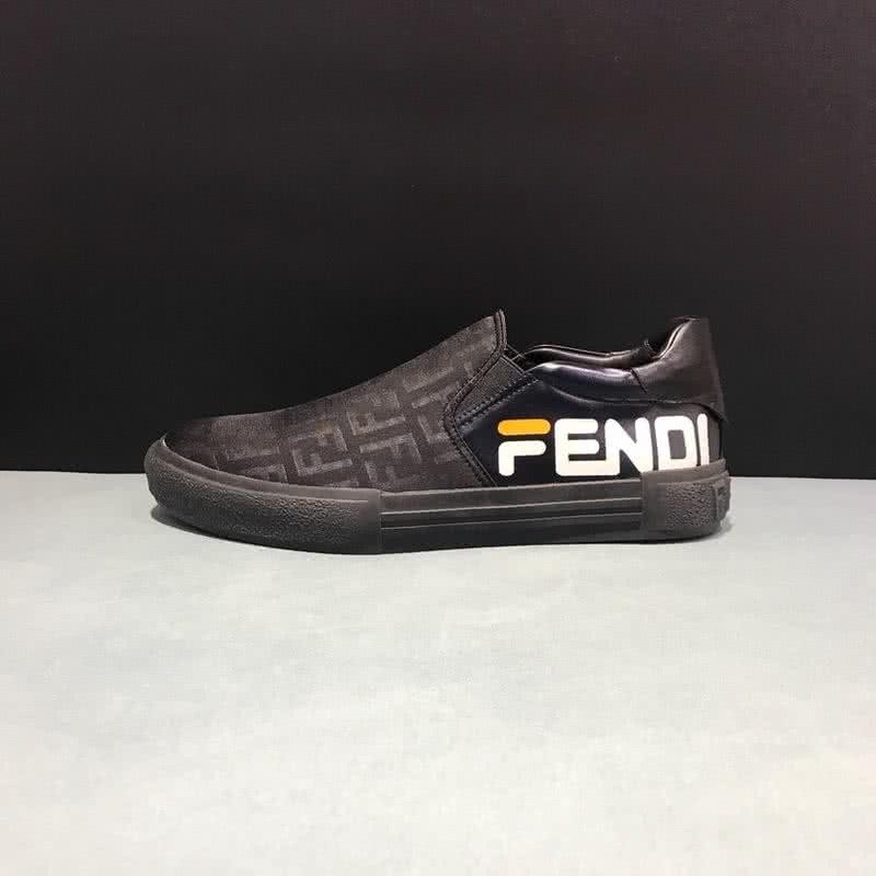 Fendi Sneakers White Letters Black Men 9