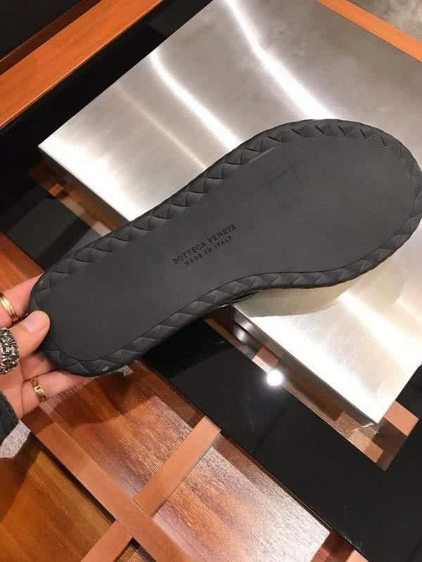 Bottega Veneta Top Quality Slippers Woven Flip Flops Black Men 7