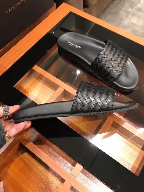 Bottega Veneta New  Fashion Slippers Cowhide Black Men 4