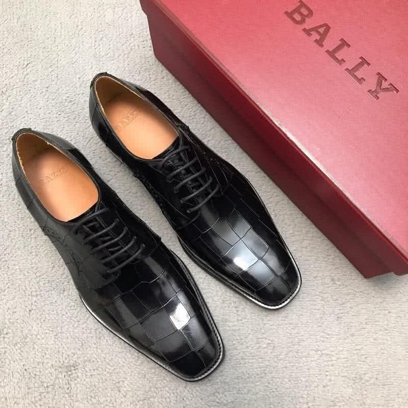 Bally Business Leather Shoes Cowhide Black Men 2