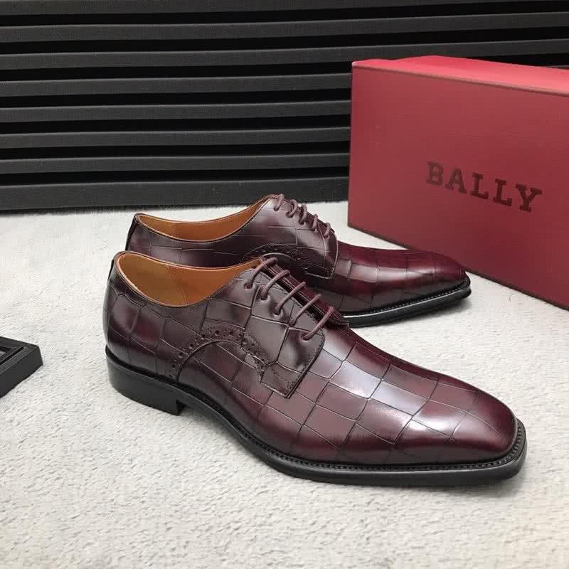 Bally Business Leather Shoes Cowhide Purple Men 2