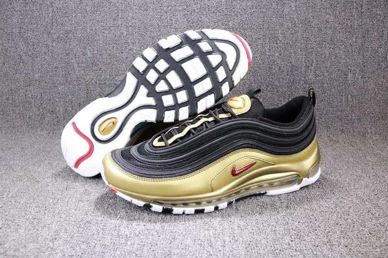 Nike Air Max 97 QS Black Gold Men Women Shoes 1