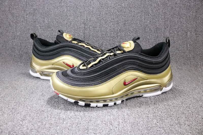Nike Air Max 97 QS Black Gold Men Women Shoes 2