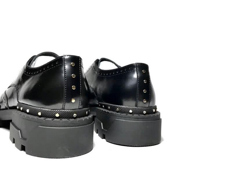 Versace Cowhide Lining Brogues Loafers Classic Rivet Pure Black Men 3