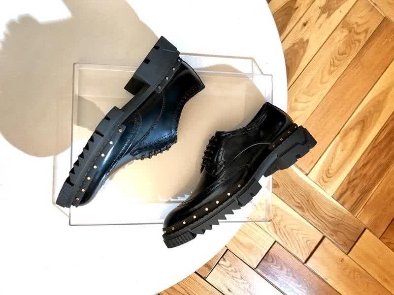 Versace Cowhide Lining Brogues Loafers Classic Rivet Pure Black Men 6
