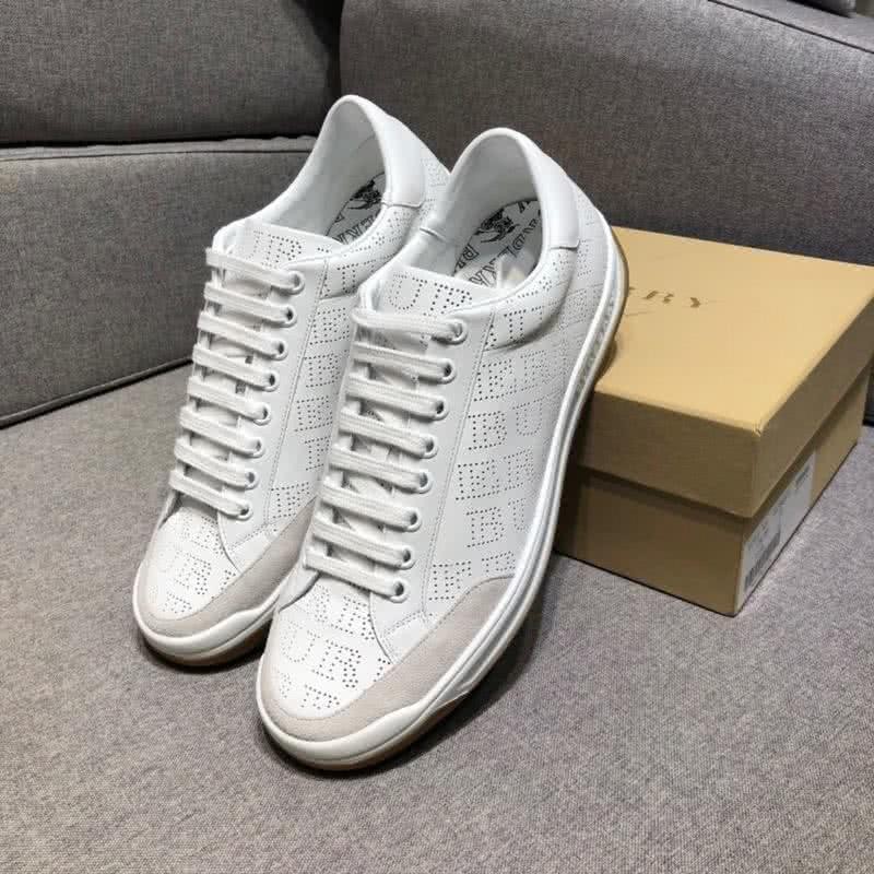 Burberry Fashion Comfortable Sneakers Cowhide White Men 6