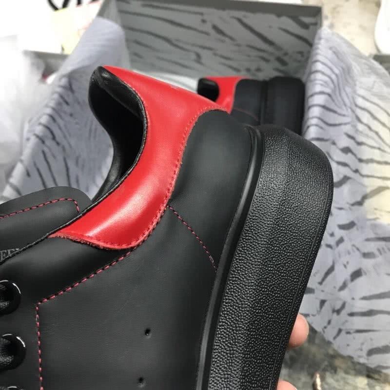 Alexander McQueen Sneakers Leather Black Red Men 5