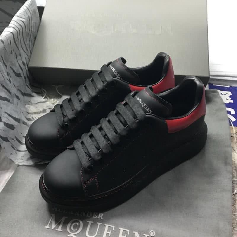 Alexander McQueen Sneakers Leather Black Red Men 8