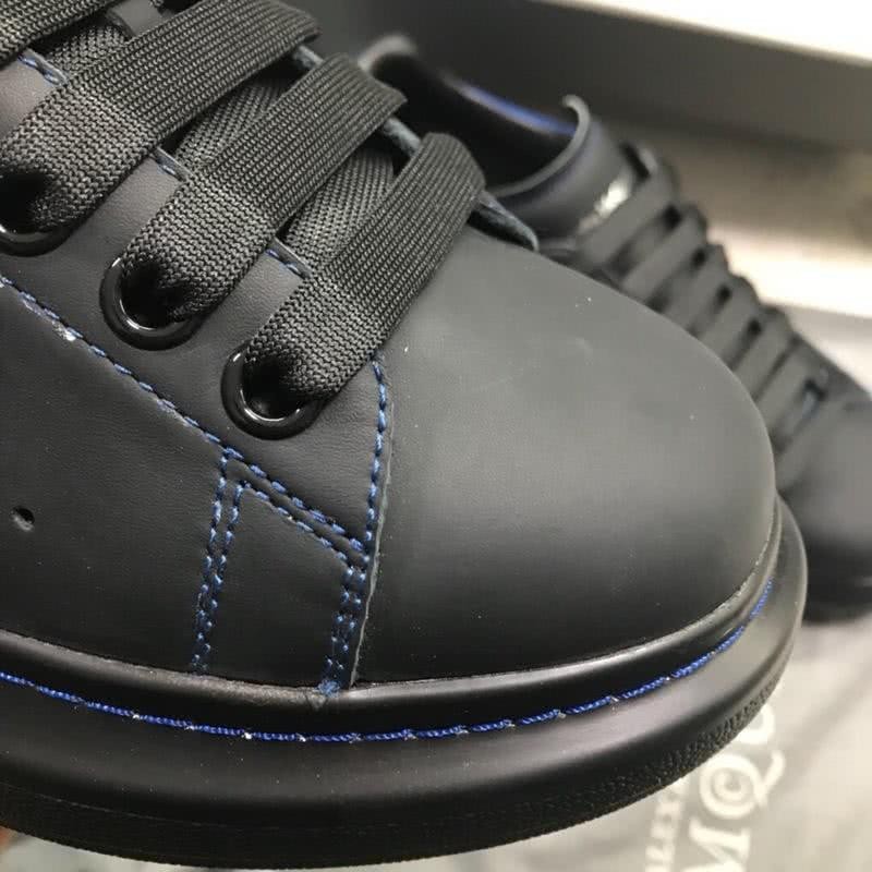 Alexander McQueen Sneakers Leather Black Blue Men 7
